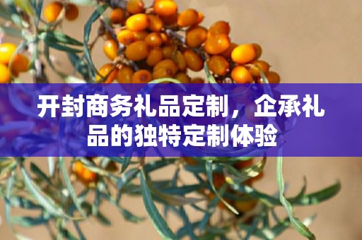 开封商务礼品定制，企承礼品的独特定制体验